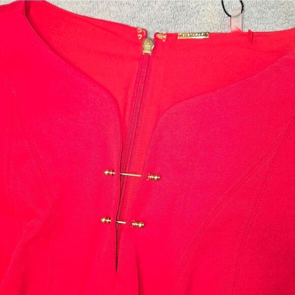 NWT Elie Tahari front  red dress size 6 NWT - Picture 5 of 15
